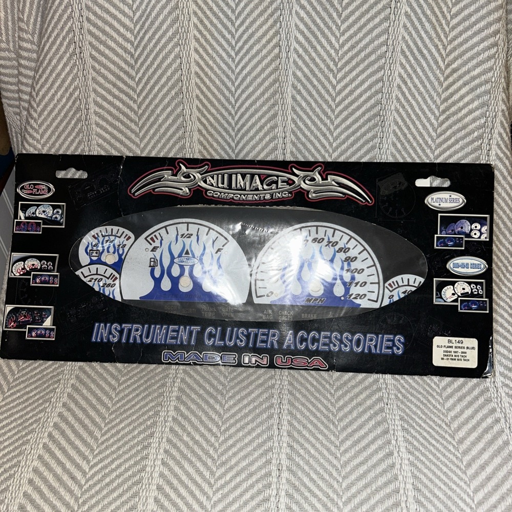 Nu Image Instrument Cluster Accessories‎ BL149 Old Flame Series Dodge Dakota D4